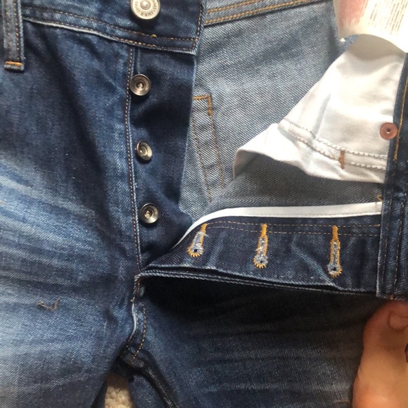 NWOT Men’s Original Jack & Jones straight leg button fly jeans . 36/34 - Picture 2 of 5